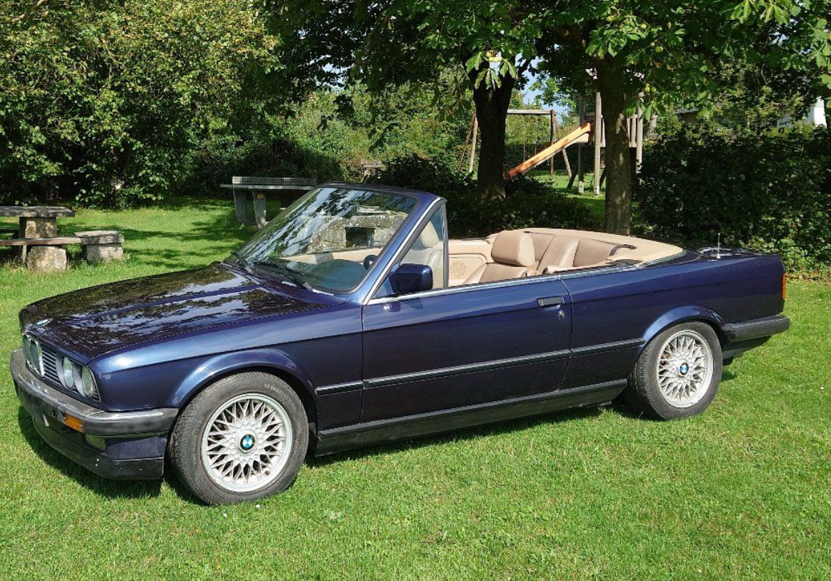 e30 Cabrio blau beige